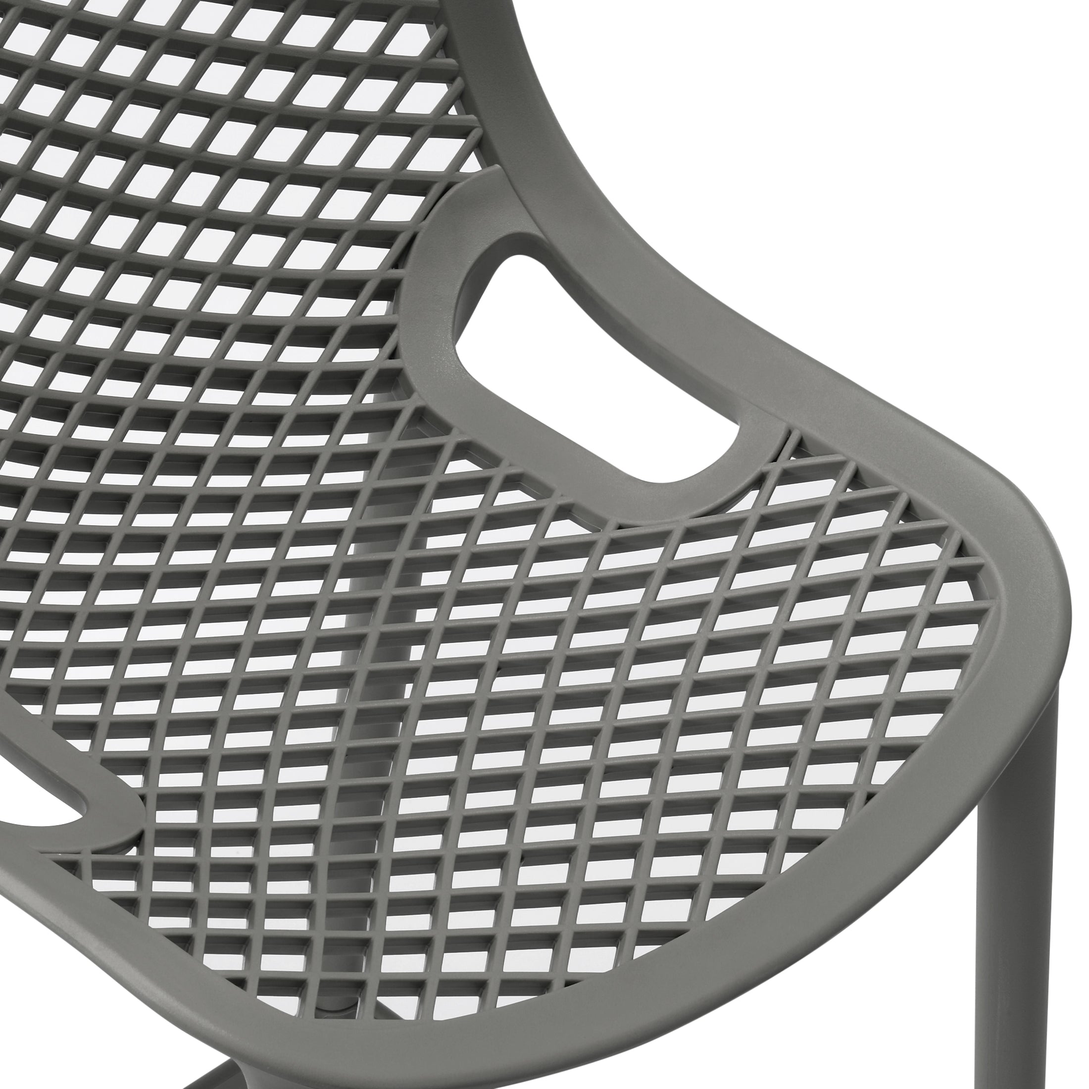Playa 41.75" Outdoor Modern Polypropylene Plastic Patio Bar Height Stools (Set of 2)
