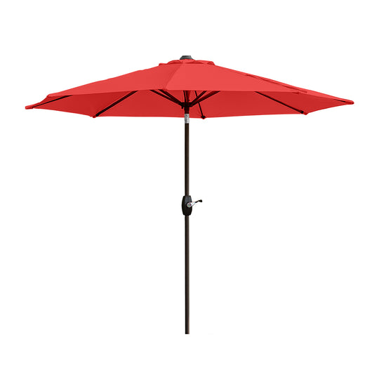 Paolo 9 ft. Market Crank and Tilt Patio Umbrella with Weight Base Kit