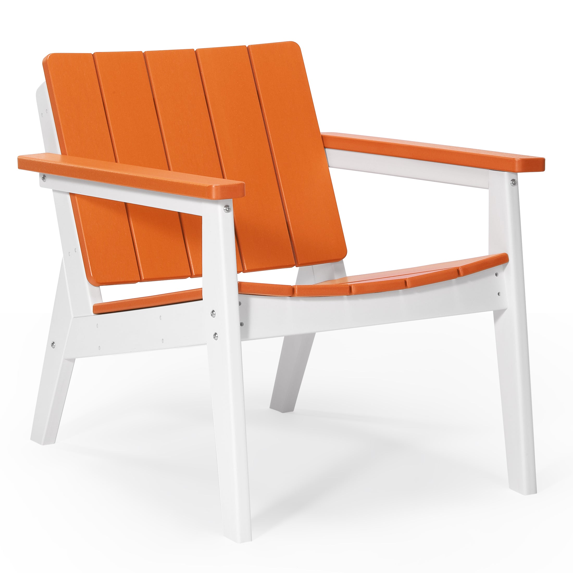 Pacifica 3-Piece Outdoor HDPE Conversation Set with Deep Seating Chairs and Round Side Table