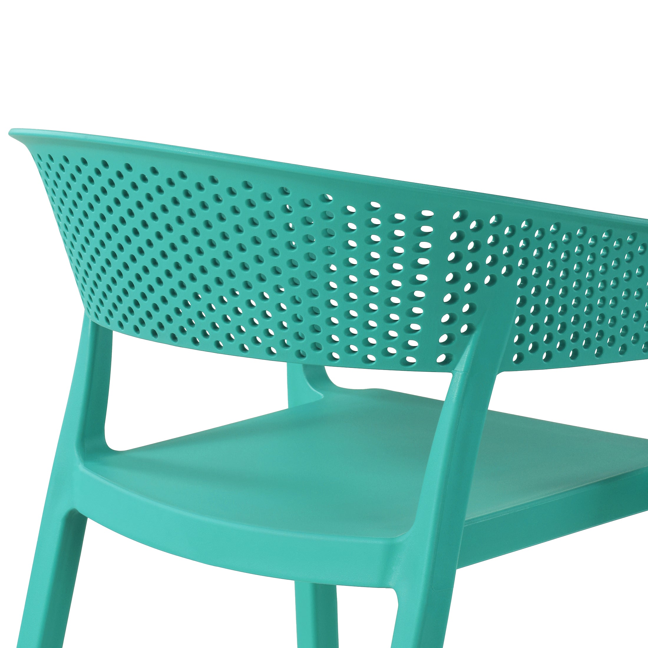 Playa 7-Piece Outdoor Metal Rectangle Patio Dining Table Set With Stackable Patio Dining Chairs