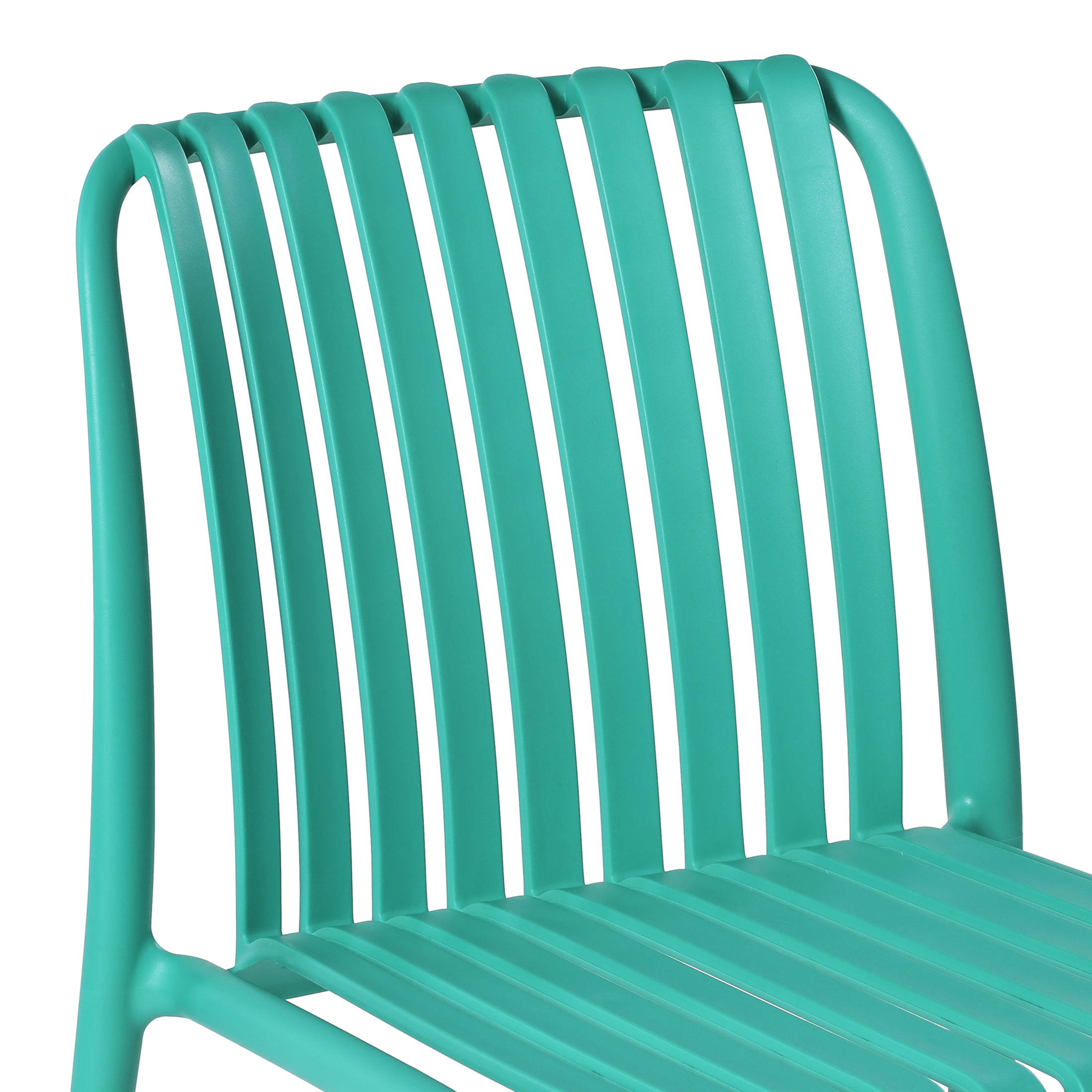Playa 7-Piece Outdoor Patio Dining Table Set With Stackable Patio Chairs