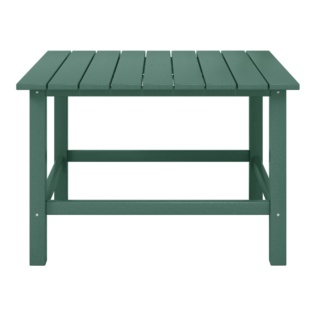 Malibu Kids Outdoor Patio Furniture HDPE Square Dining Table