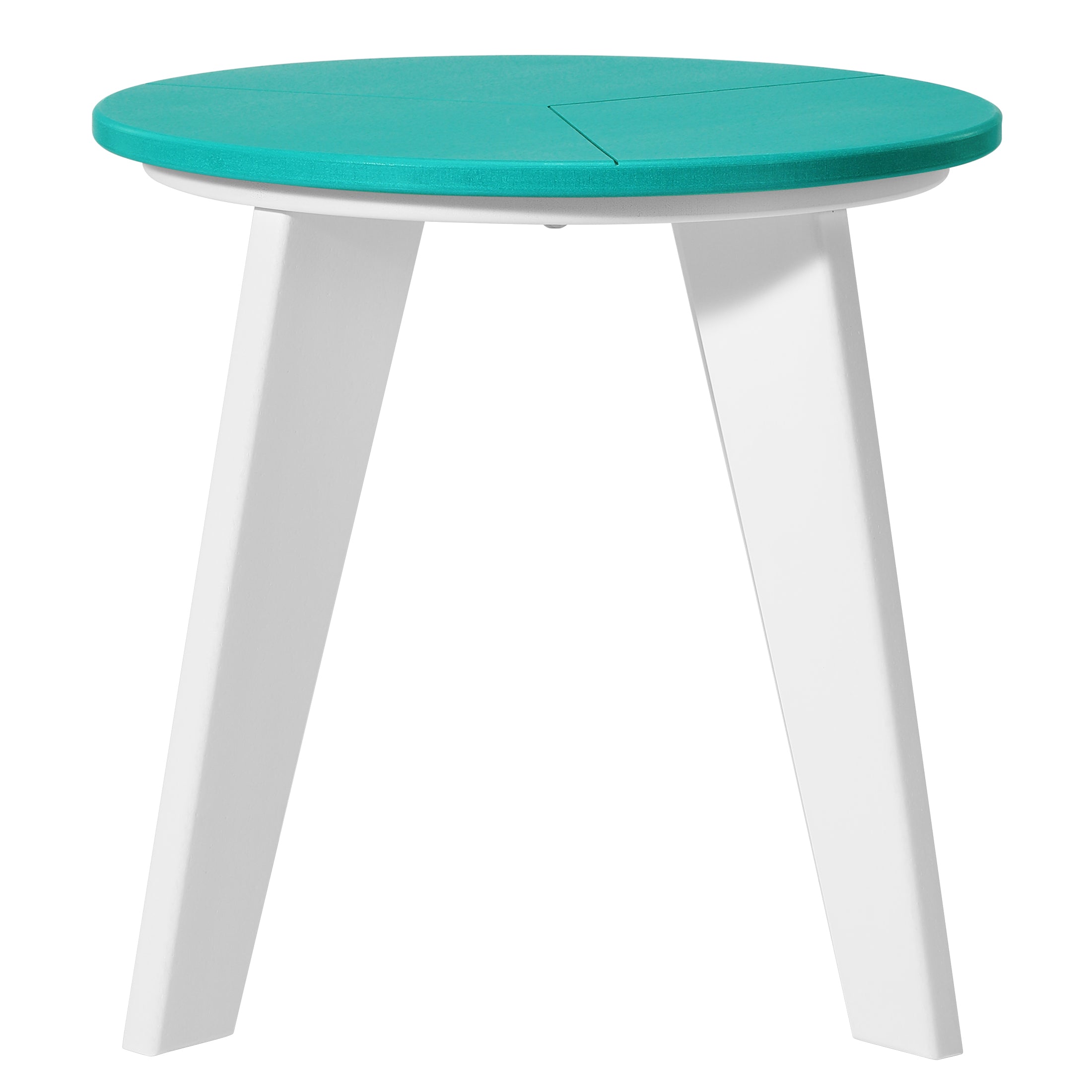 Pacifica 3-Piece Outdoor HDPE Conversation Set with Deep Seating Chairs and Round Side Table