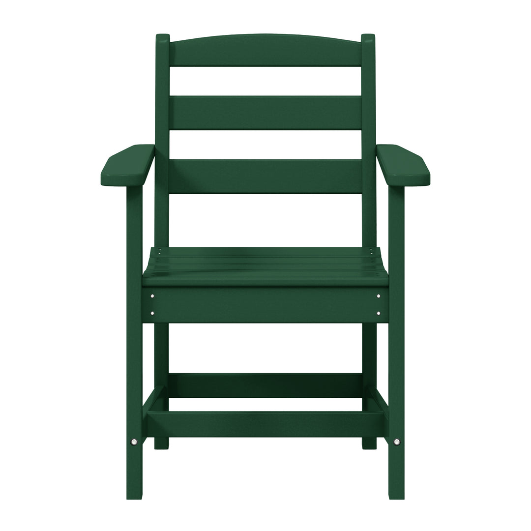 Ashore Outdoor HDPE Patio Classic Dining Arm Chair