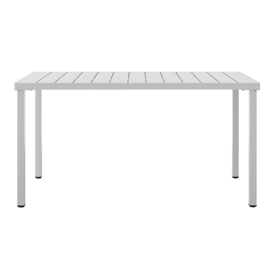 Playa 59" Iron Metal Outdoor Rectangular Patio Dining Table For 6