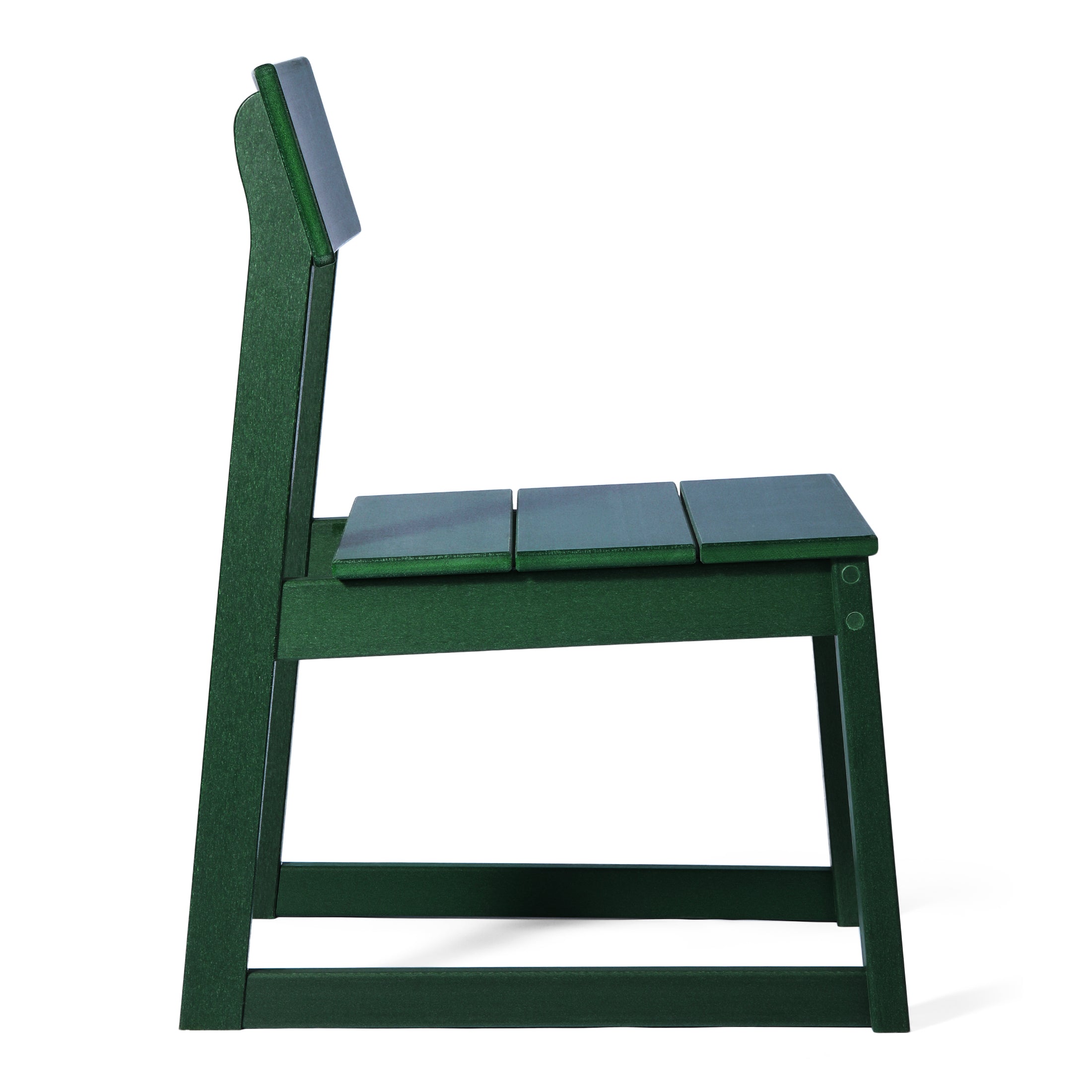 Paloma Modern HDPE Outdoor Armless Patio Dining Chairs (Set of 2)