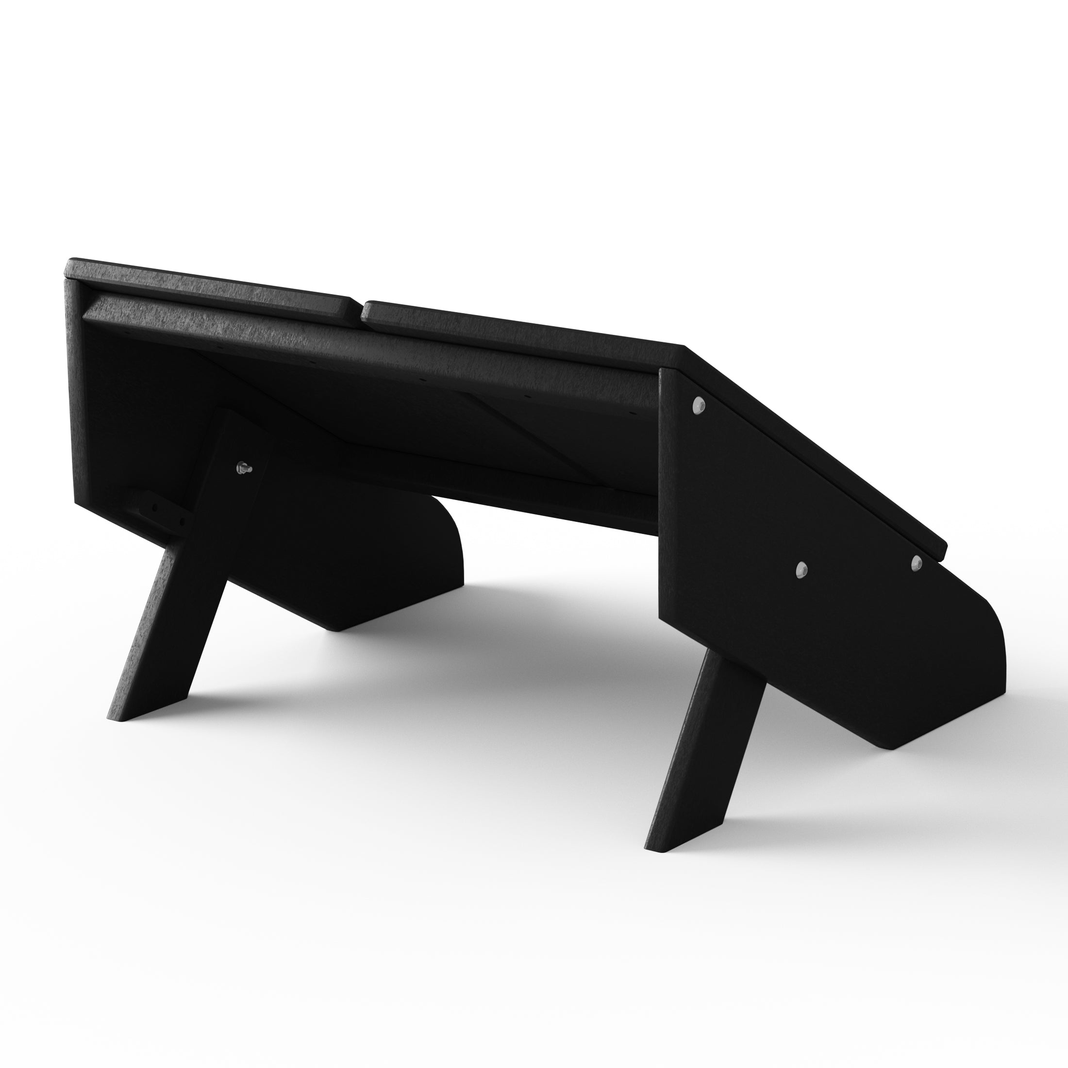 Riviera Modern HDPE Plastic Folding Patio Adirondack Ottoman
