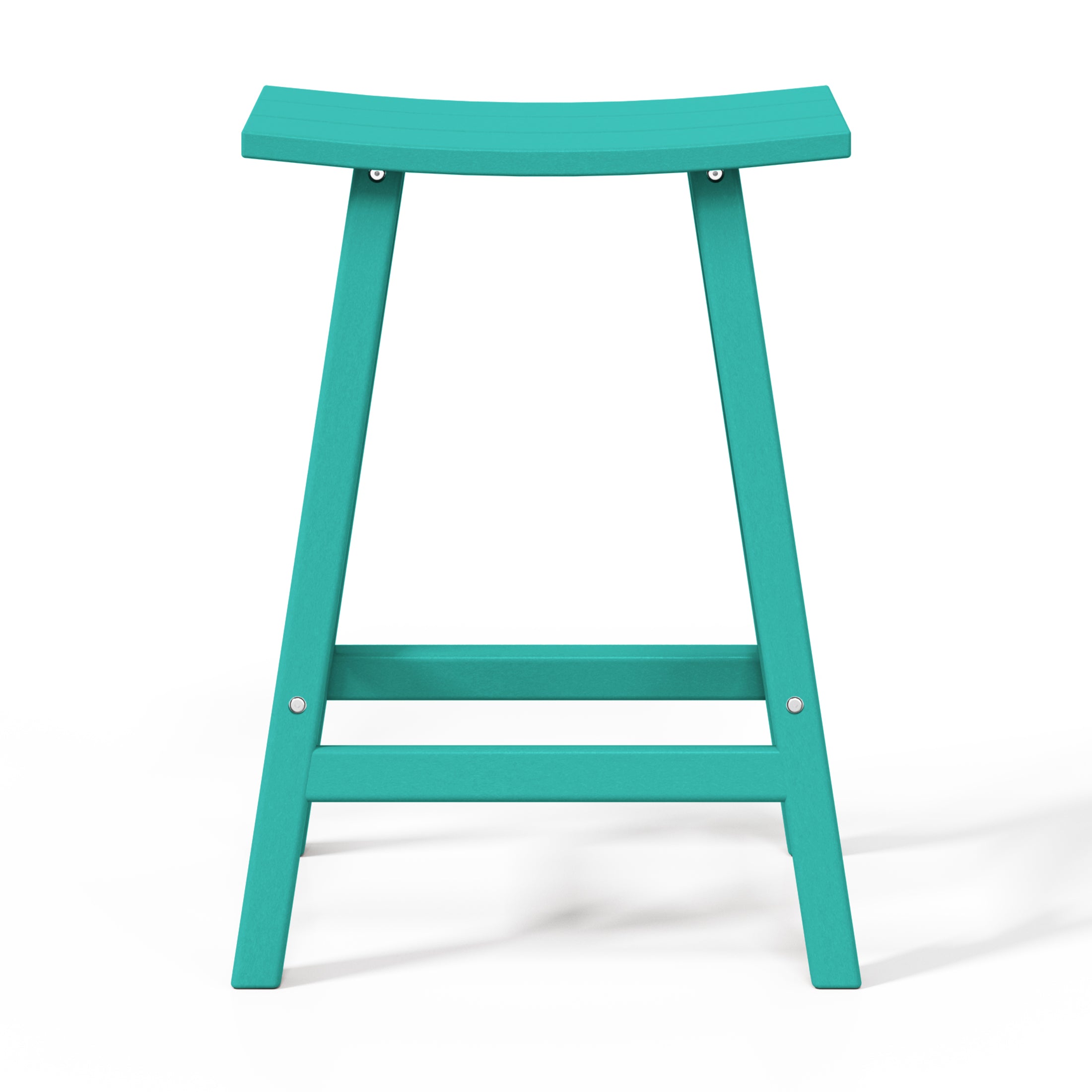 Malibu 24" HDPE Outdoor Patio Counter Height Bar Stools (Set of 2)