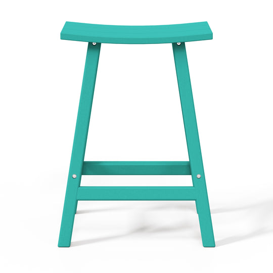 Malibu 24" height Outdoor / Patio Saddle bar stool
