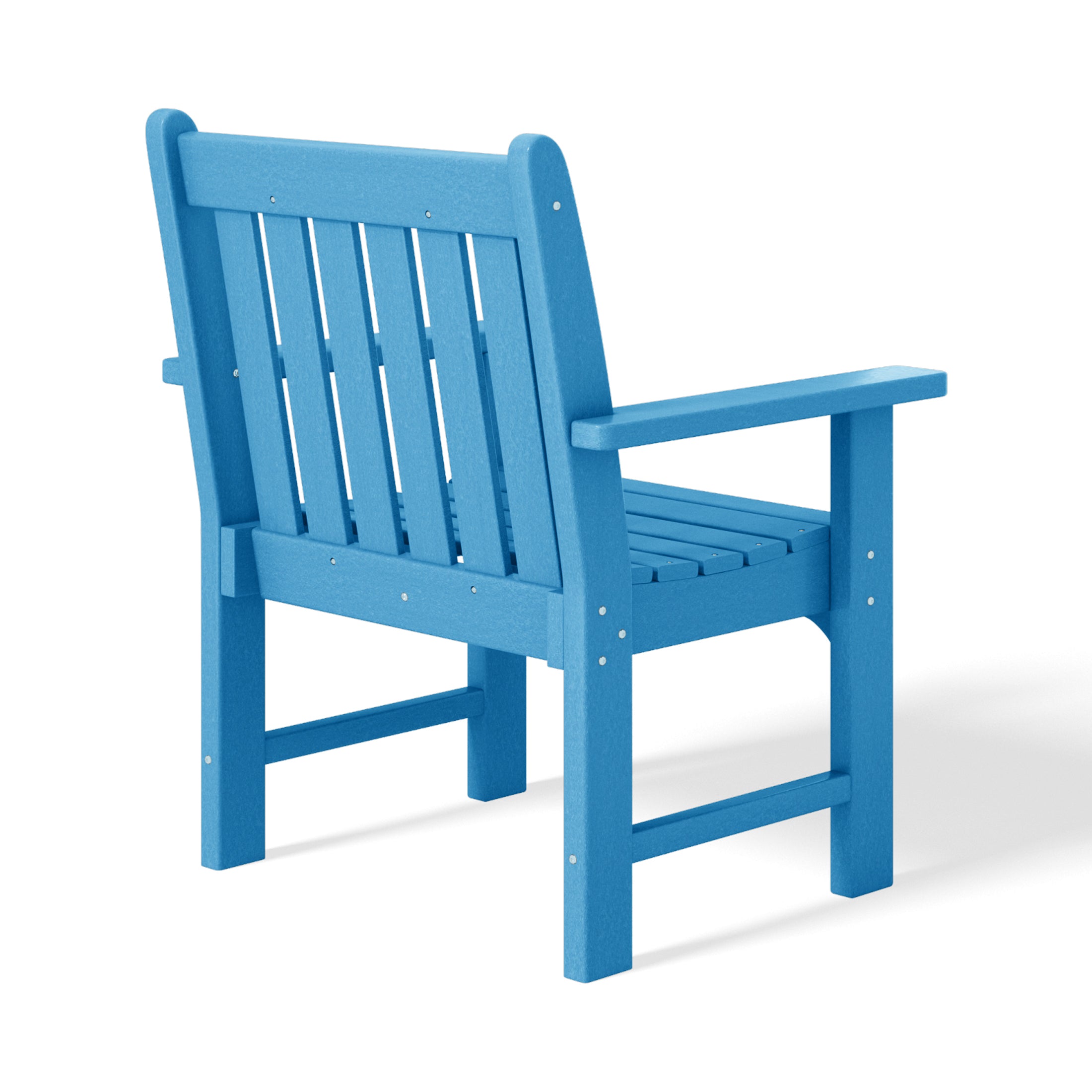 Malibu Outdoor Patio HDPE Adirondack Dining Arm Chairs (Set of 2)