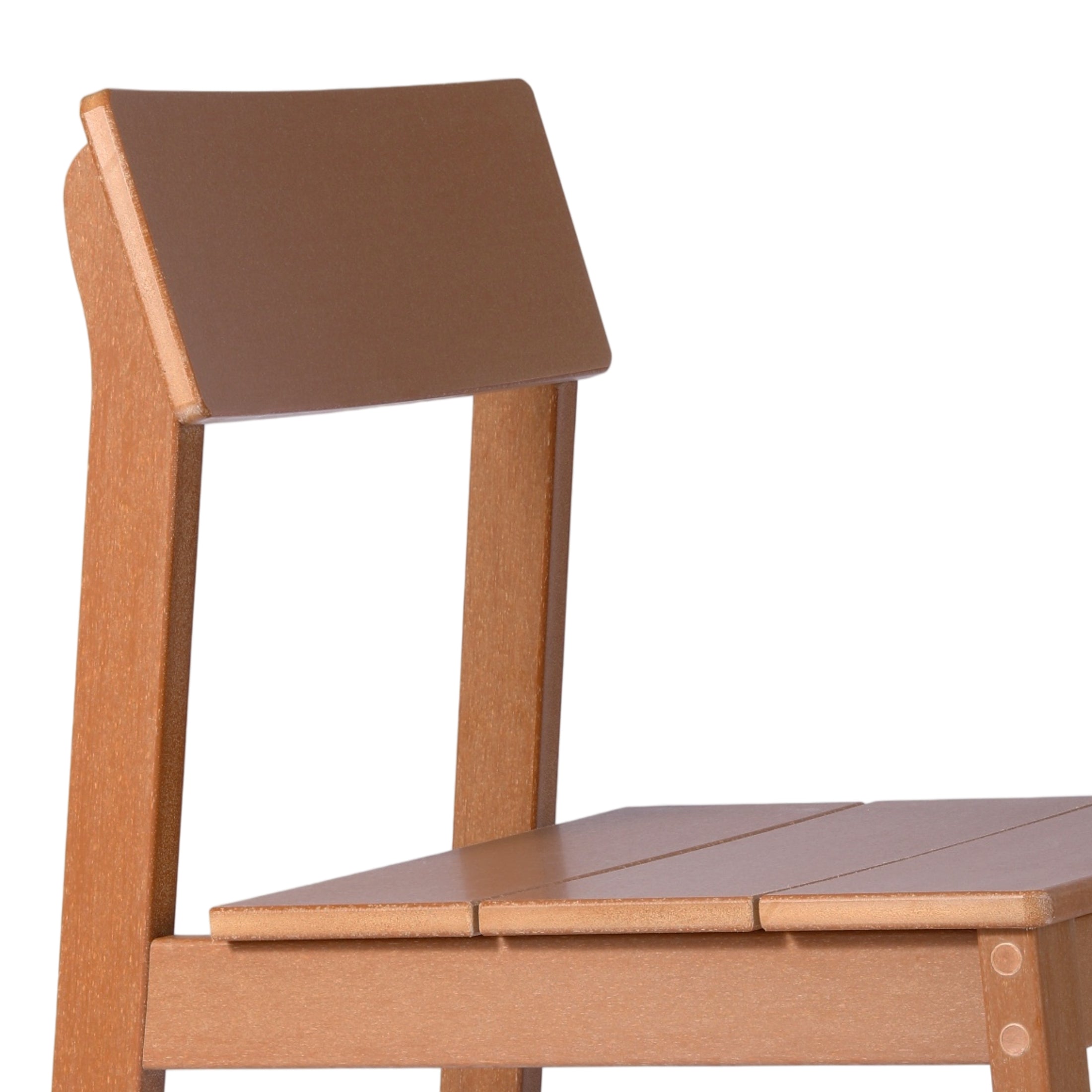 Paloma Modern HDPE Outdoor Armless Patio Dining Chairs (Set of 2)