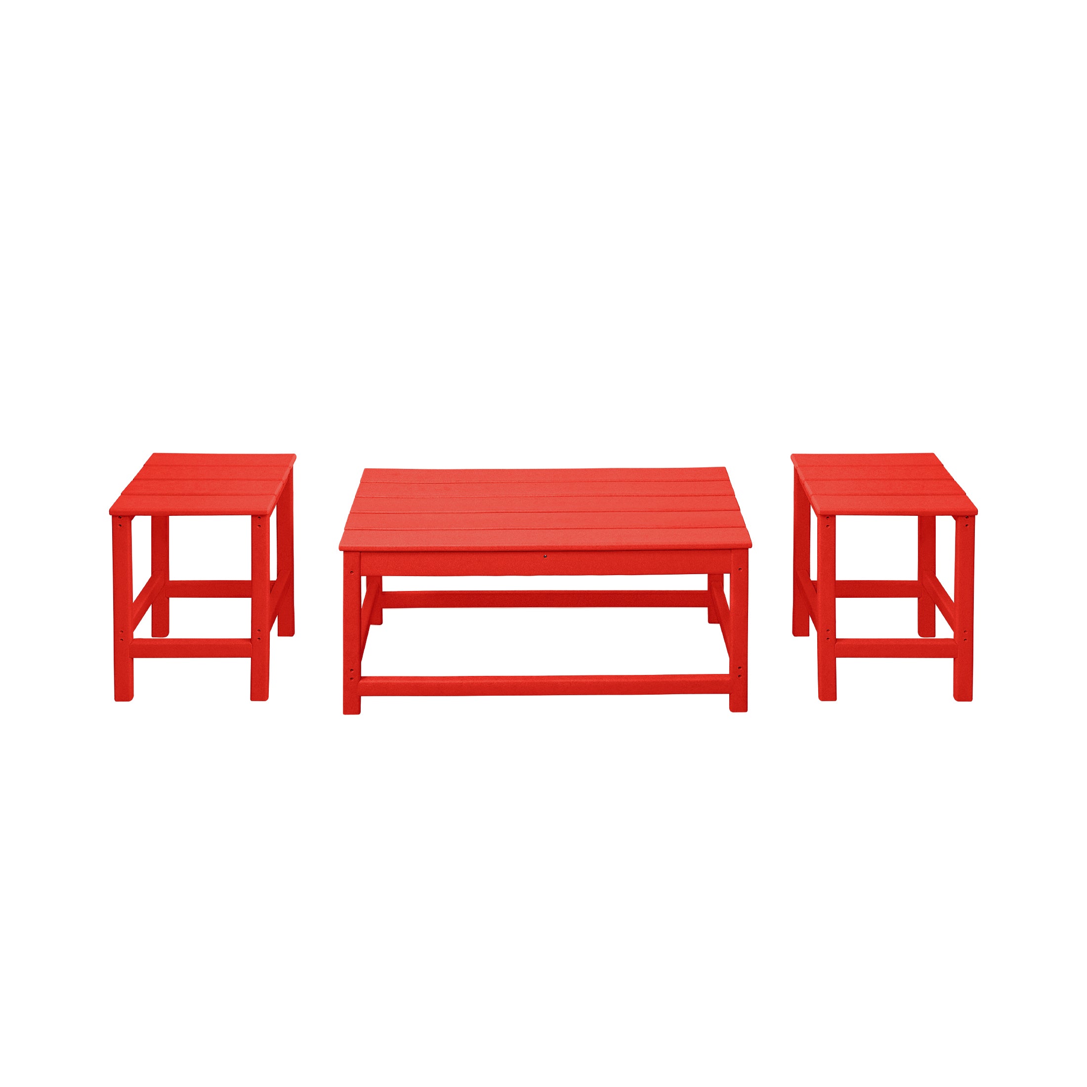 Malibu 3-Piece set outdoor Coffee and Side table for Adirondack chair