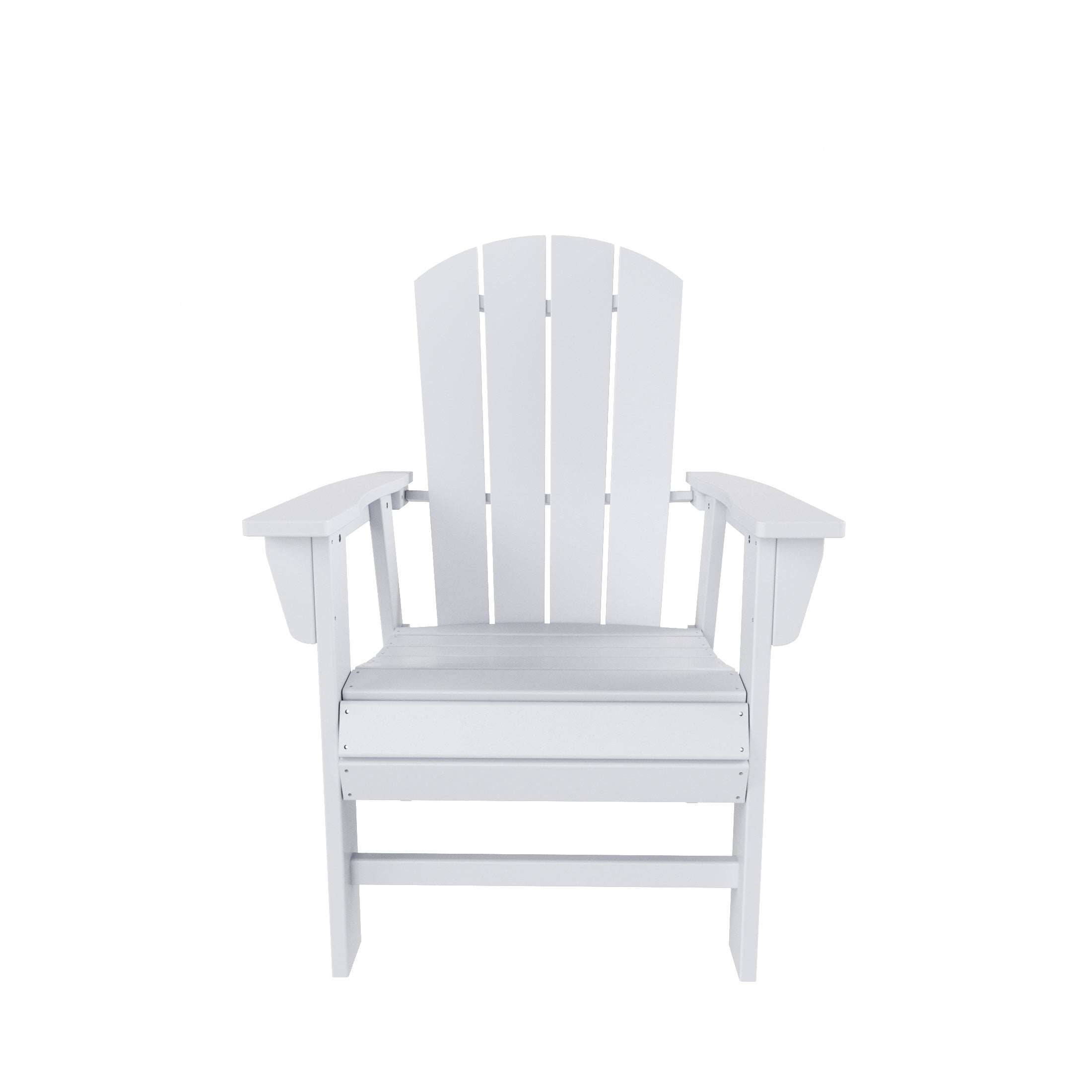 Malibu Outdoor Patio HDPE Plastic Adirondack Dining Chair