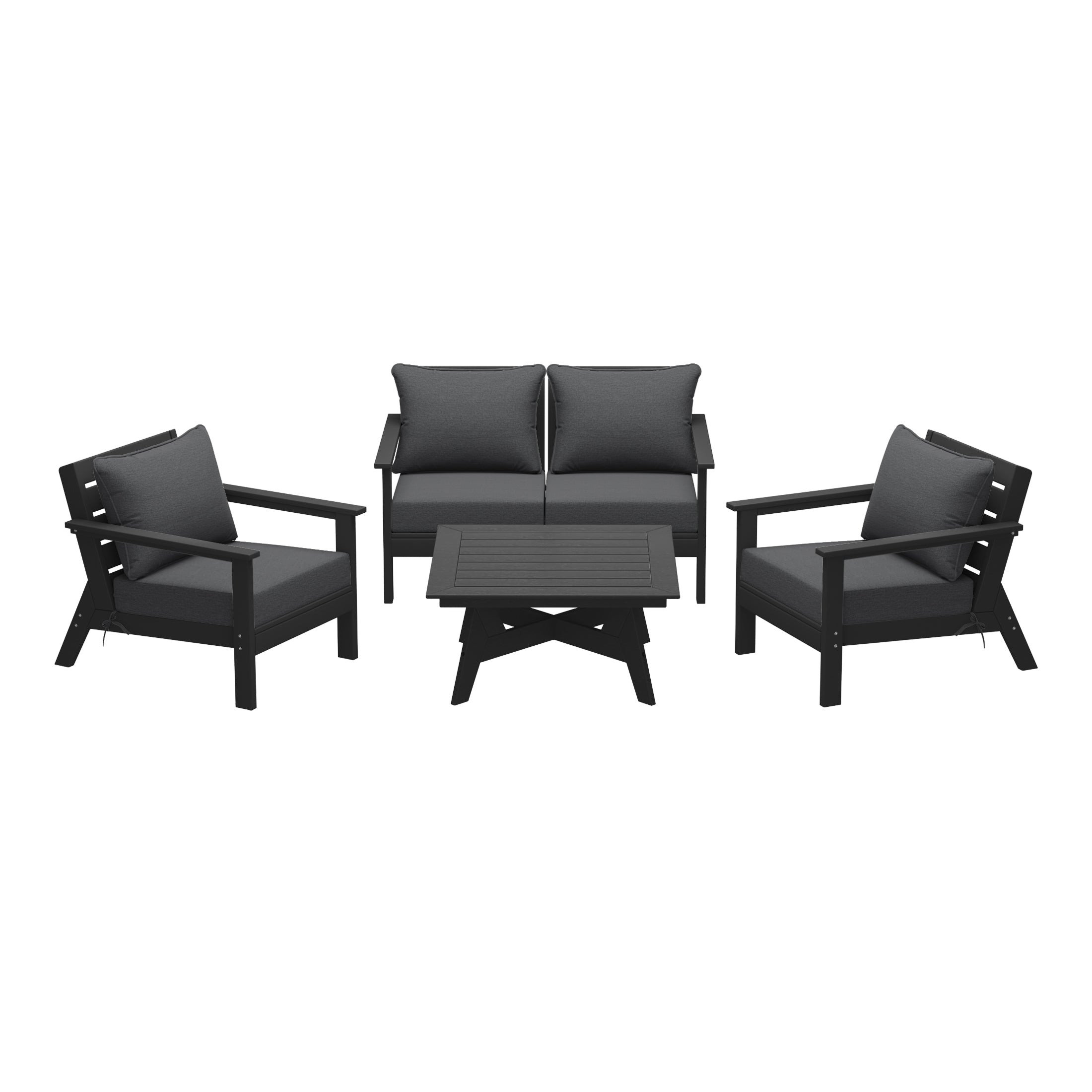 Avalon Outdoor 5-Piece Modular Sectional Patio Furniture Sofa Set