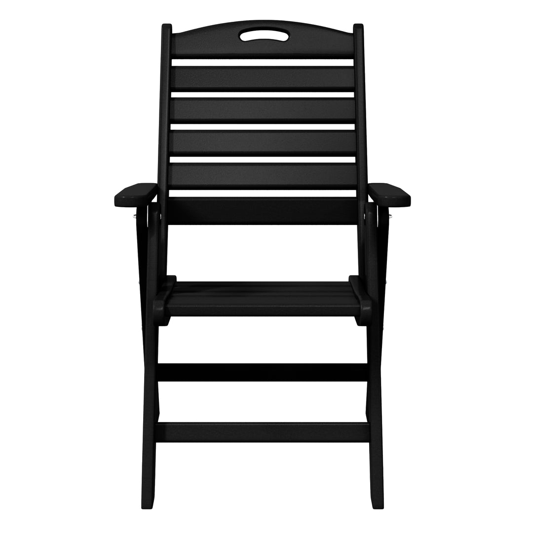 Azura HDPE Adjustable Highback Folding Outdoor Patio Dining Chairs Set of 2