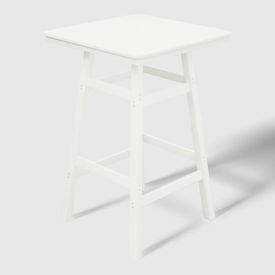 Malibu 30" Square Outdoor Patio Bistro Bar Table With Umbrella Hole