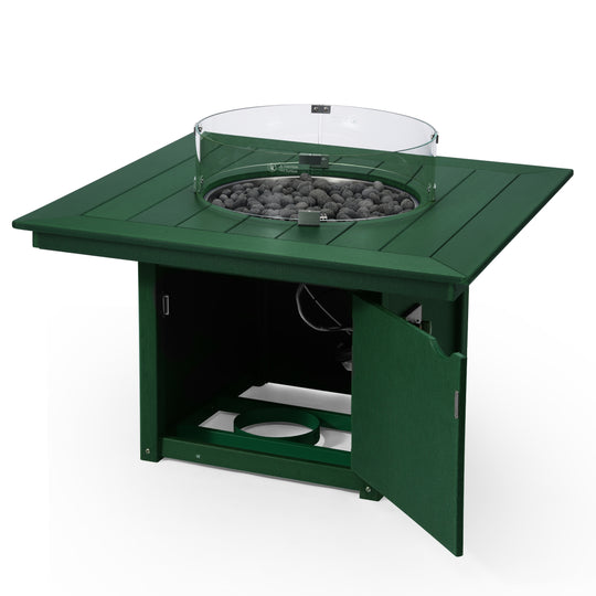 Helios 42" Modern Outdoor Patio Propane Square Fire Pit Table