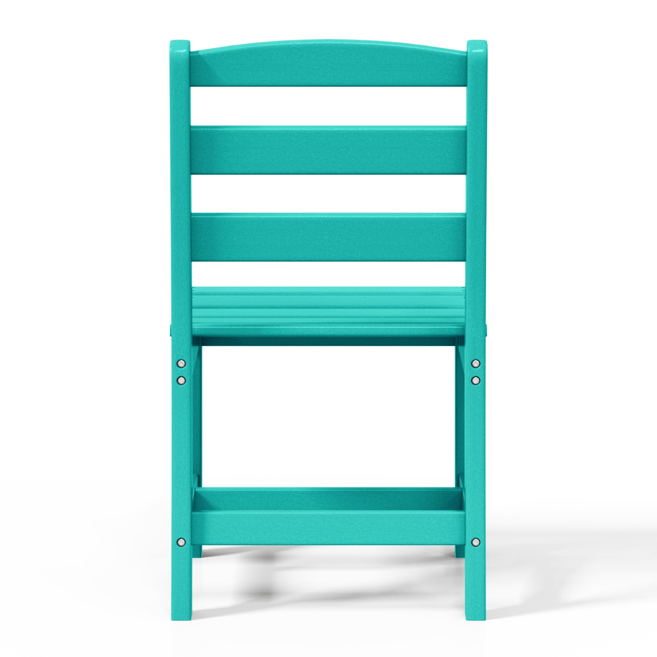 Ashore Outdoor HDPE Patio Classic Armless Dining Side Chair
