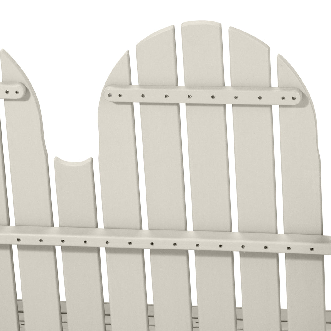 St. Augustine 4ft Outdoor HDPE Poly Farmhouse Hanging Porch Swing With Cup Holders