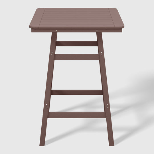 Malibu 5-Piece HDPE Outdoor Patio Dining Bar Bistro Table Set with Bar Stools