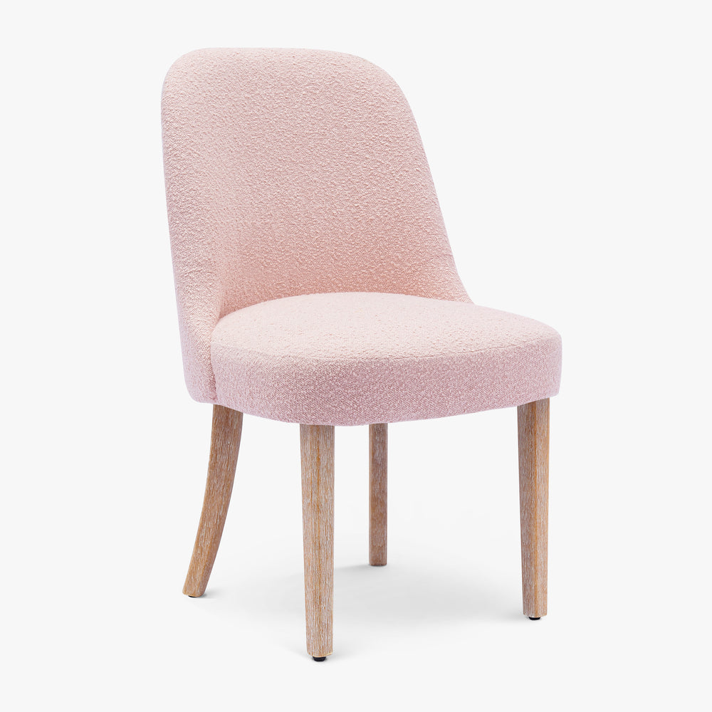 Genevieve Mid-Century Modern Upholstered Boucle Dining Chair