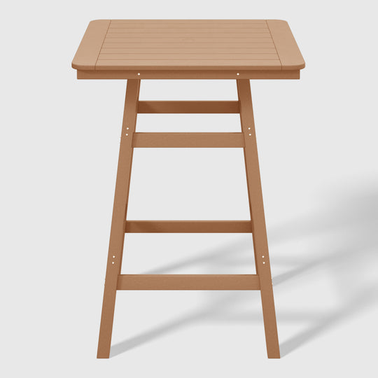 Malibu 5-Piece HDPE Outdoor Patio Dining Bar Bistro Table Set with Bar Stools