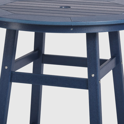 Malibu Outdoor 35" HDPE Round Patio Counter Height Bar Table