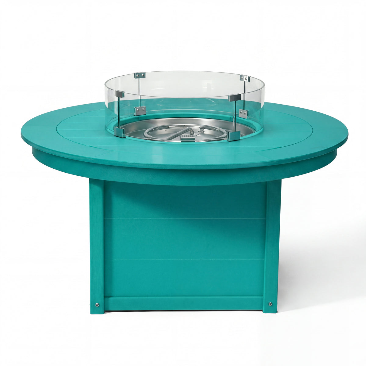 Helios 47" Modern Outdoor 55,000 BTU Patio Propane Round Fire Pit Table