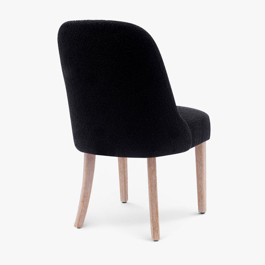 Genevieve Mid-Century Modern Upholstered Boucle Dining Chair