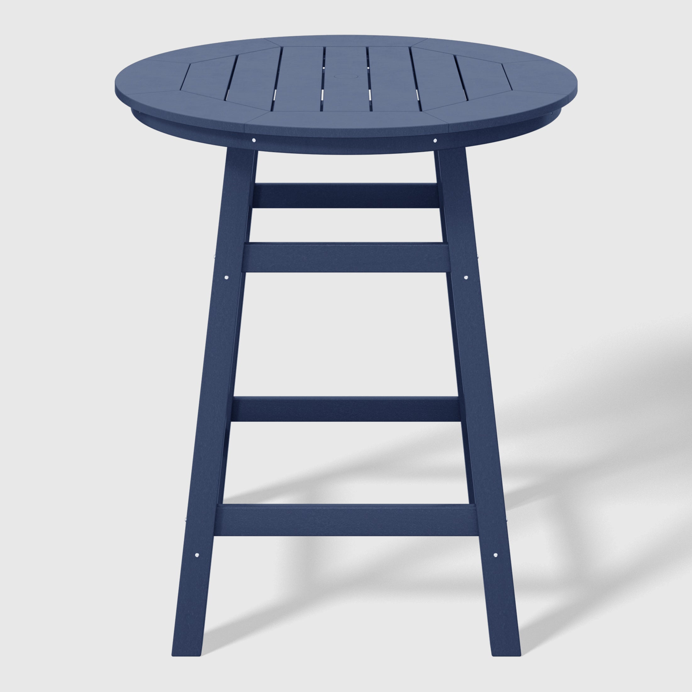 Malibu Outdoor 35" HDPE Round Patio Counter Height Bar Table