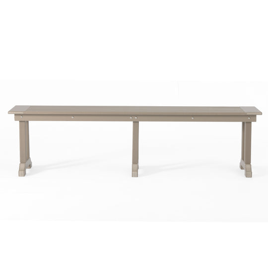 Malibu 65" Outdoor Patio Trestle Dining Bench