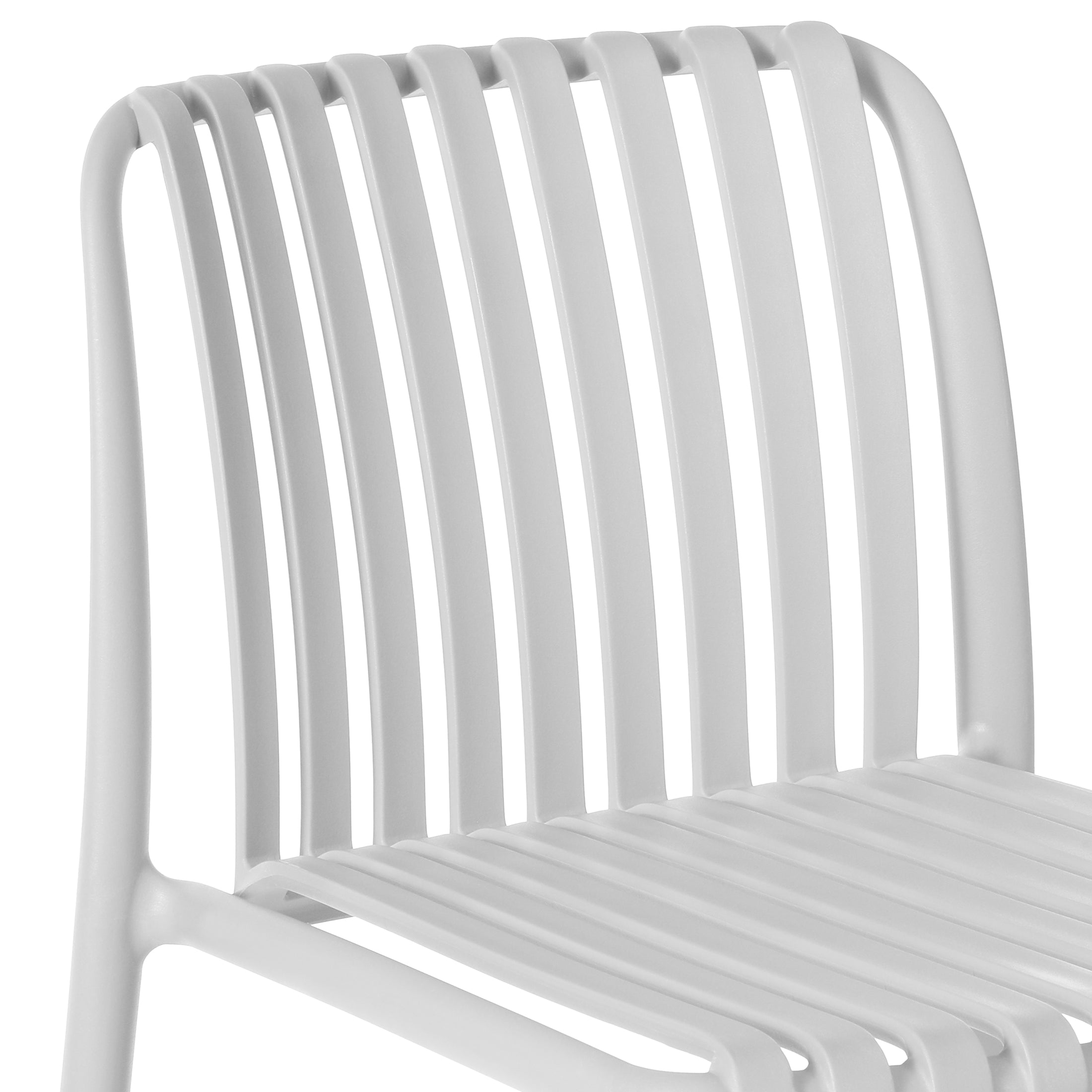 Playa 29.5" Outdoor Modern Polypropylene Plastic Patio Bar Height Stools (Set of 2)