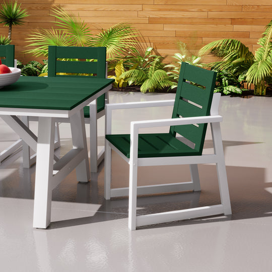Cape May HDPE Outdoor Patio Dining Arm Chair