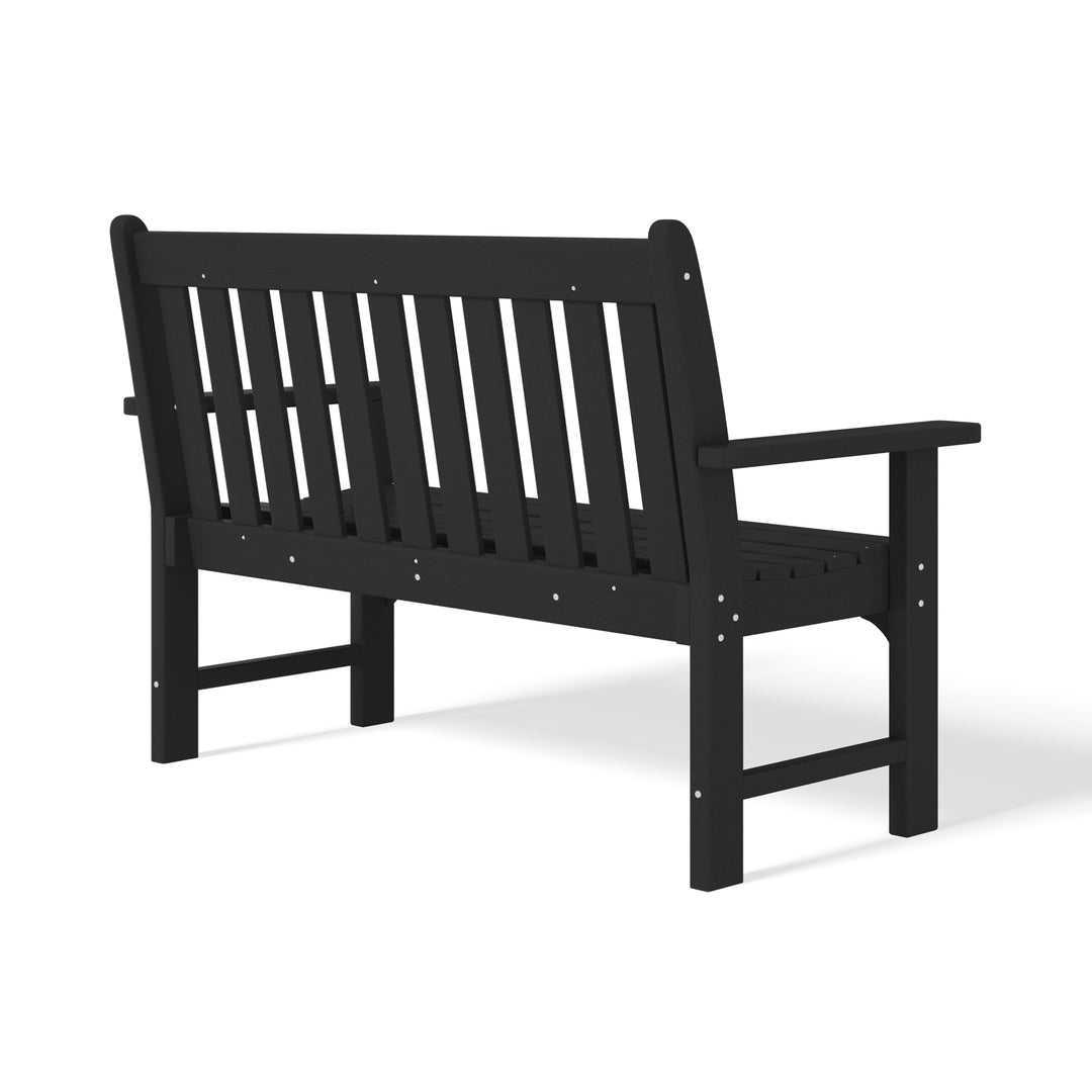Malibu Outdoor 2-Person All-Weather HDPE Front Porch Garden Bench