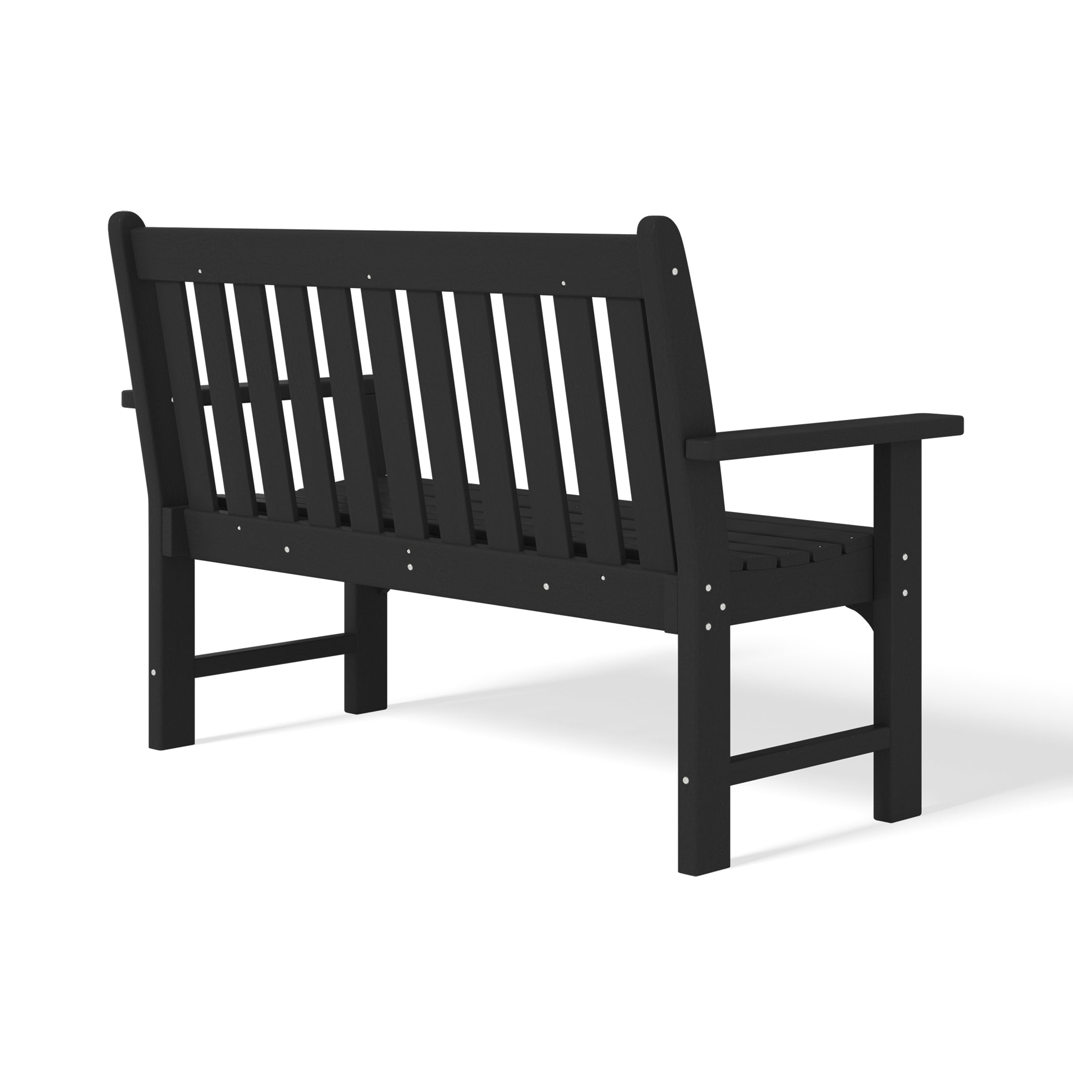 Malibu Outdoor 2-Person All-Weather HDPE Front Porch Garden Bench