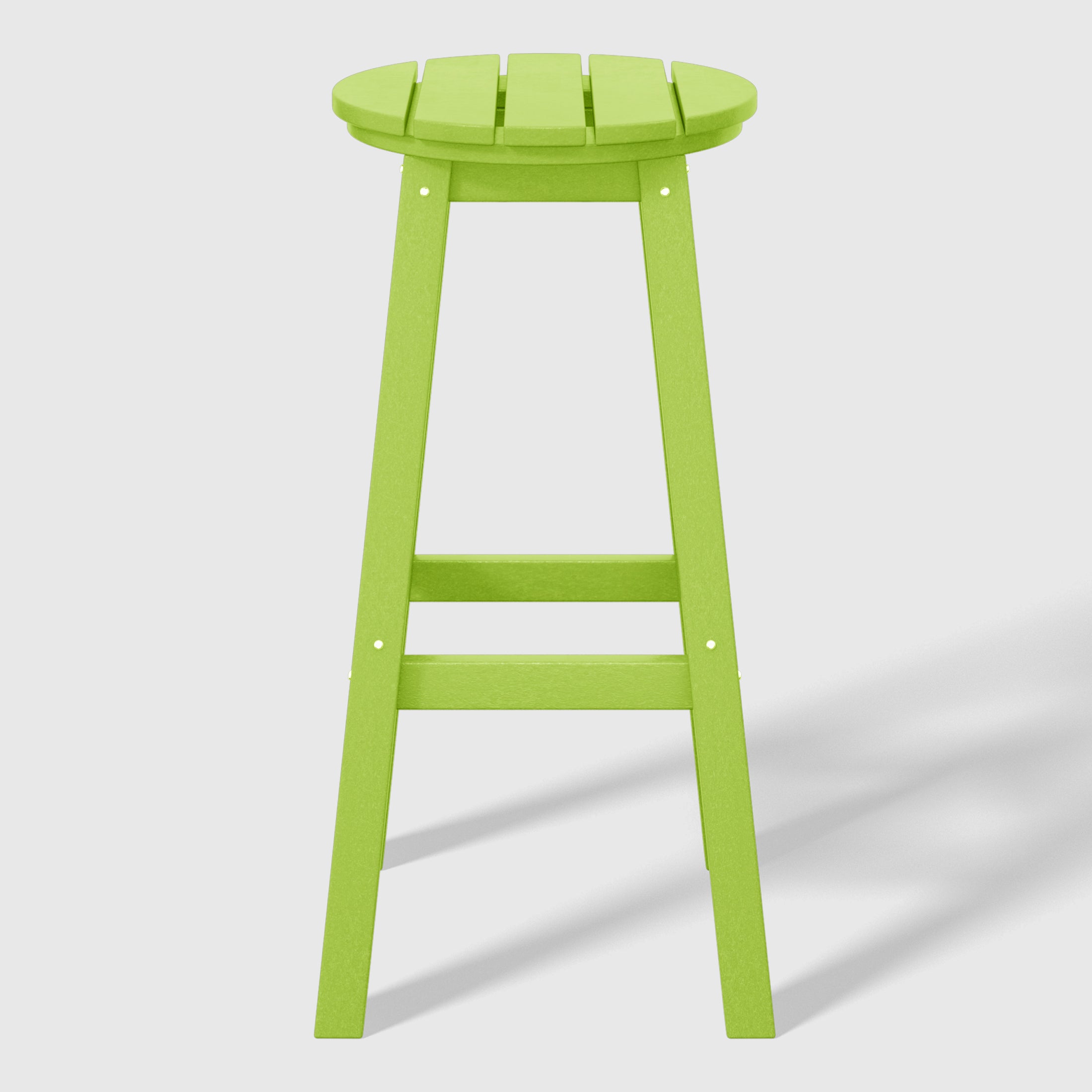 Malibu 29" HDPE Outdoor Patio Round Bar Stool Set of 2