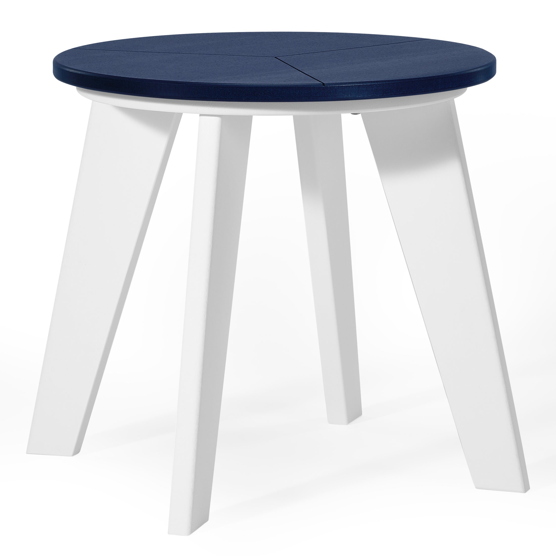 Pacifica HDPE Plastic Outdoor Round Adirondack Patio Side Table