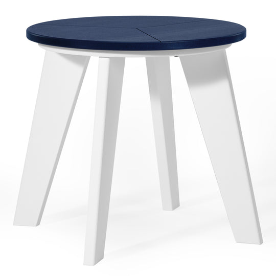 Pacifica HDPE Plastic Outdoor Round Adirondack Patio Side Table