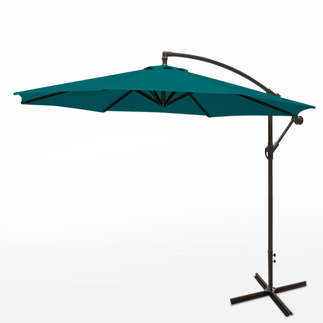 Julia Westintrends 10 ft. Outdoor / Patio Cantilever Hanging Umbrella