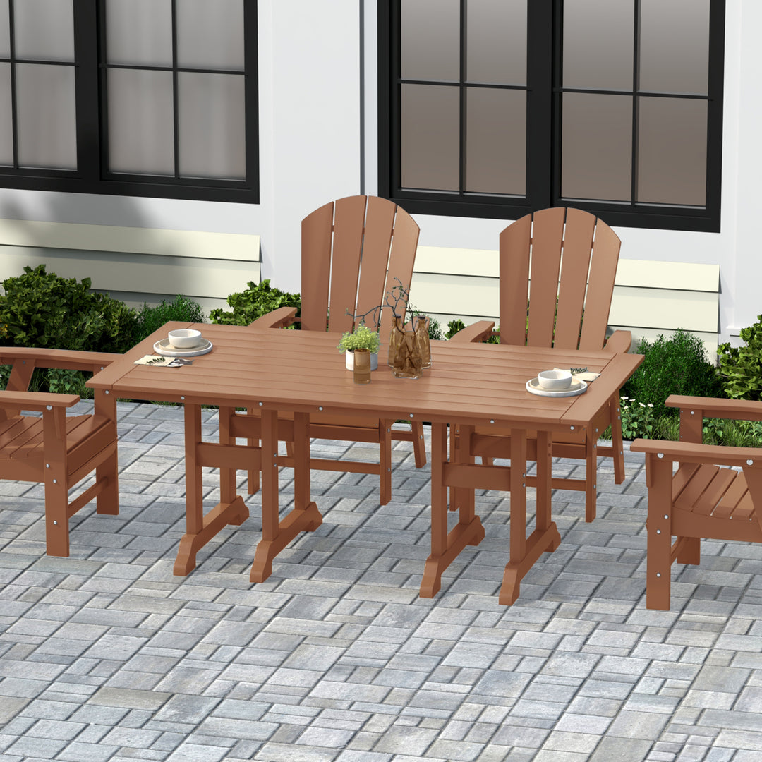 Malibu 71" Outdoor Patio Dining Table