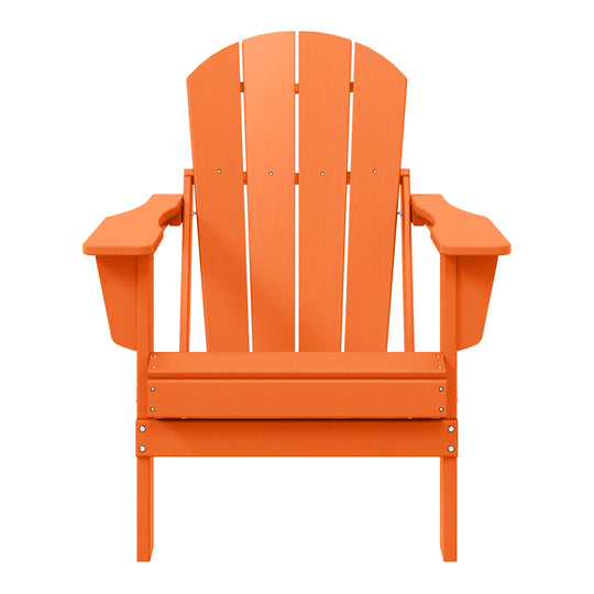 Malibu HDPE Outdoor Patio Folding Poly Adirondack Chair