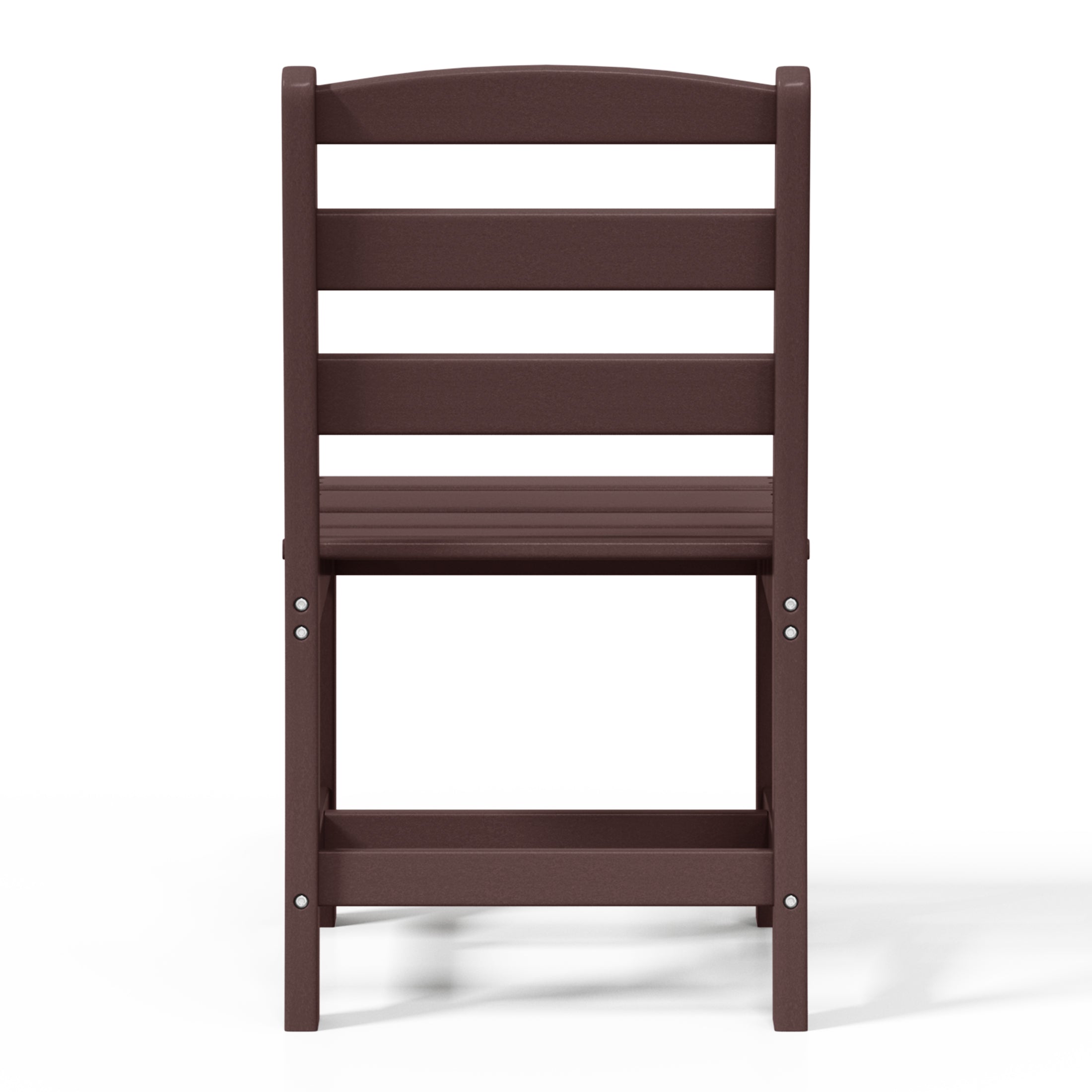 Ashore Outdoor HDPE Patio Classic Armless Dining Side Chair