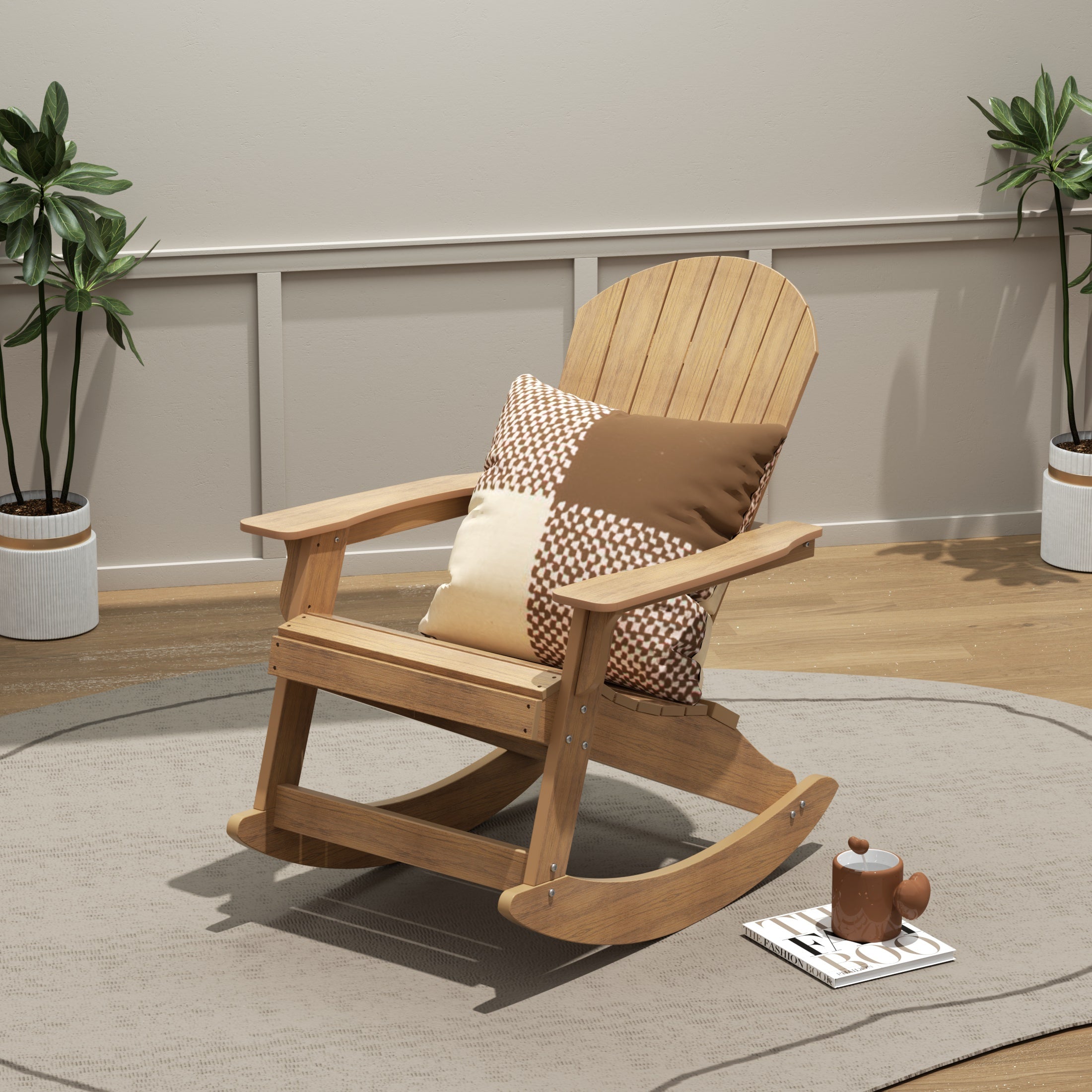 Tuscany Outdoor Patio All-weather Adirondack Rocking Chair