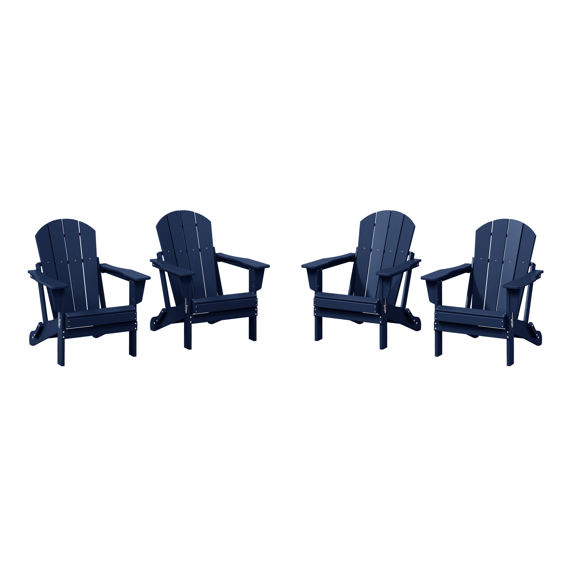 Malibu outdoor folding Poly Adirondack chair (Set of 4)