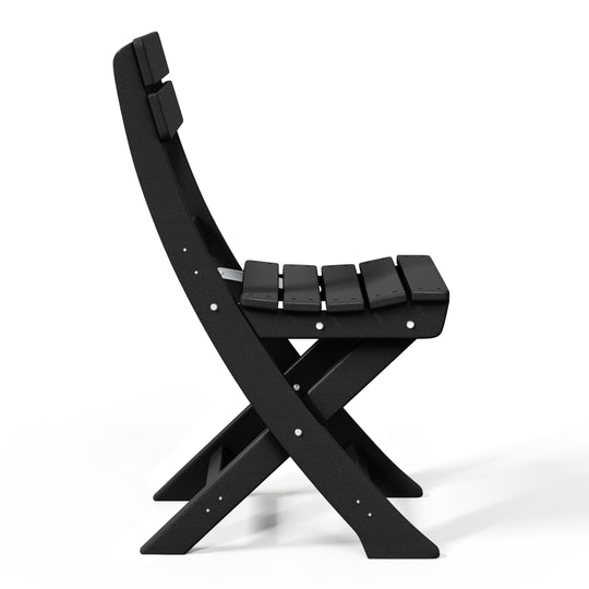 Malibu HDPE Outdoor Patio Modern Folding Dining Chair