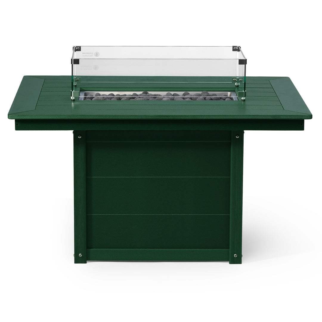 Helios 46" Modern Outdoor 55,000 BTU Patio Gas Propane Rectangle Deck Fire Pit Table