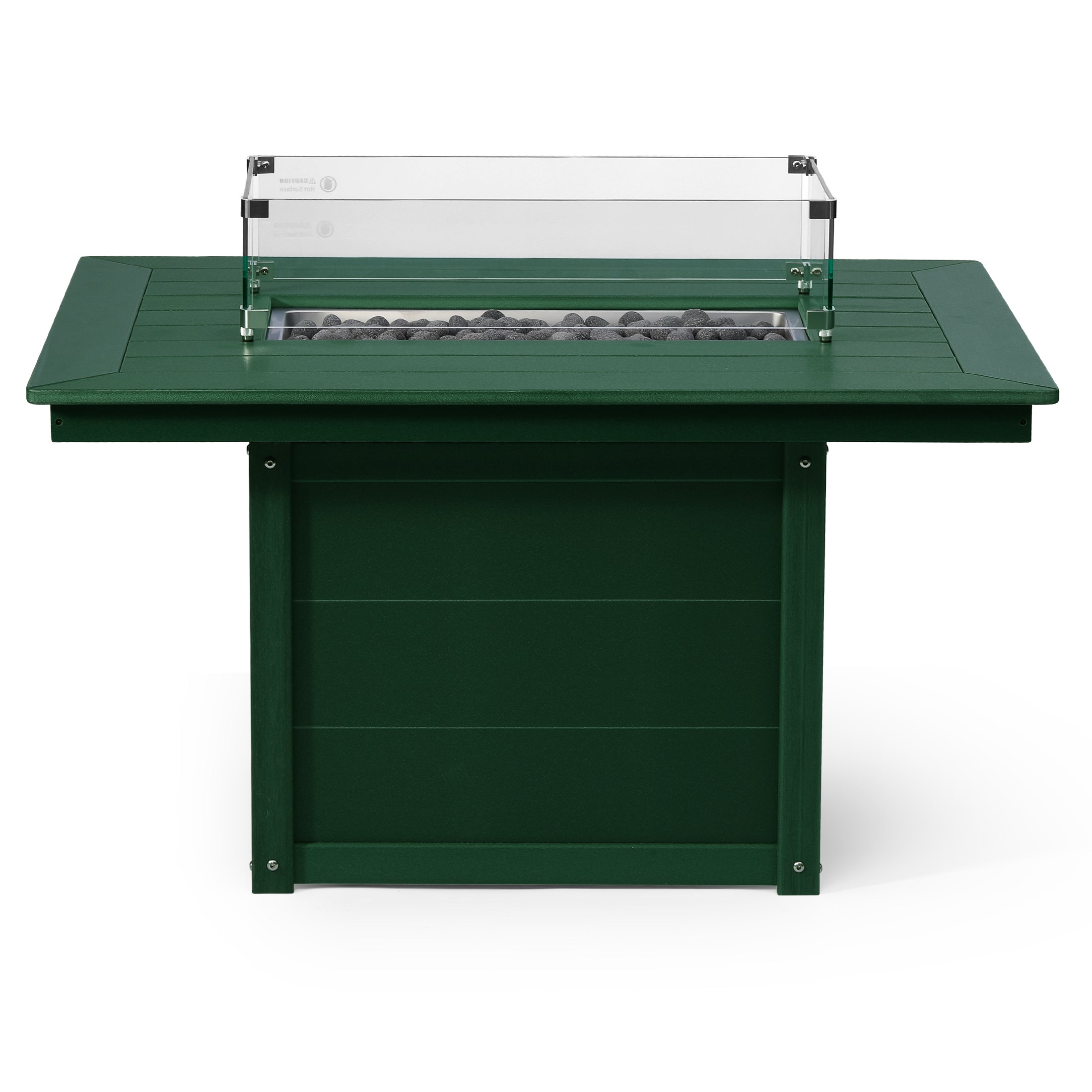 Helios 46" Modern Outdoor 55,000 BTU Patio Gas Propane Rectangle Deck Fire Pit Table