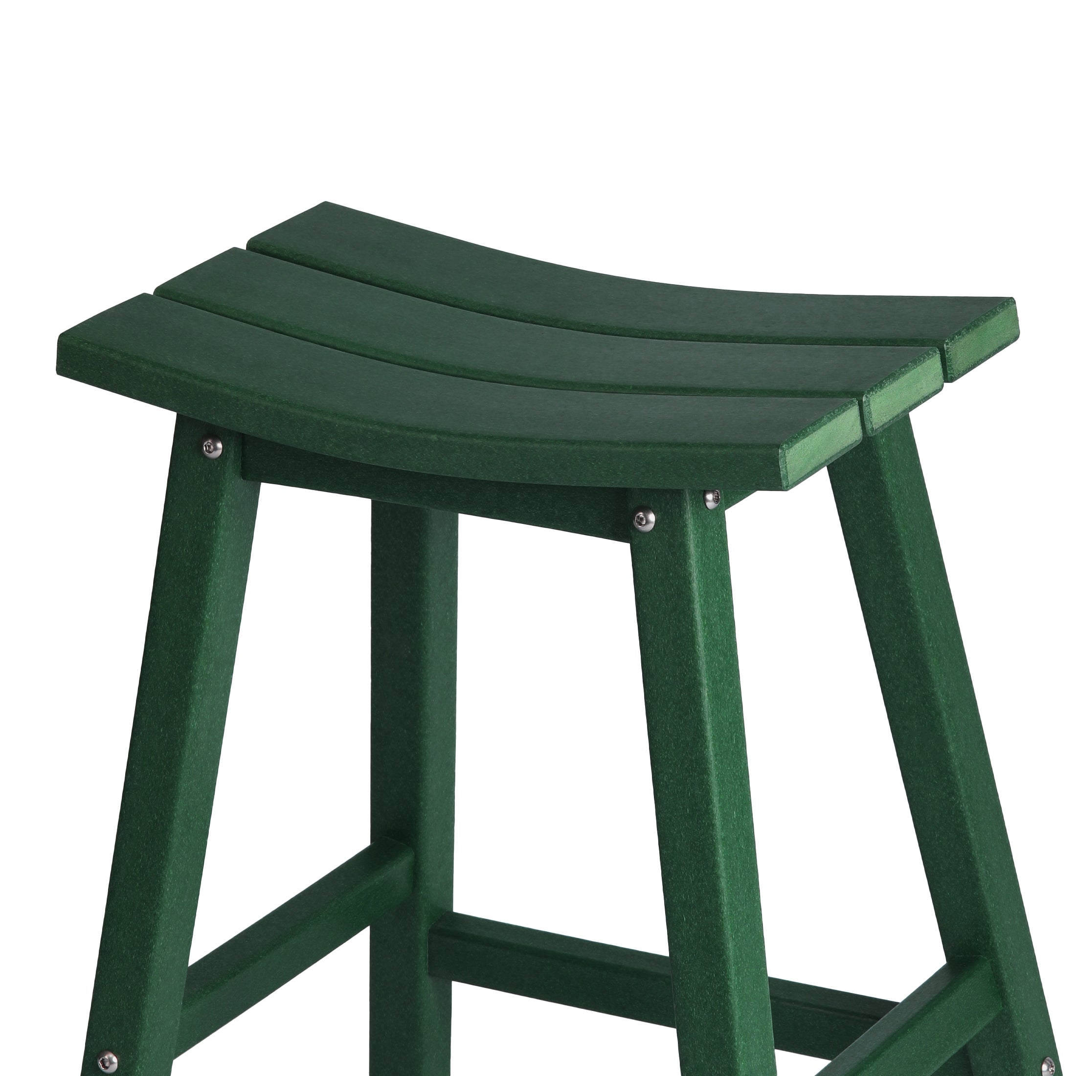 Malibu 24" HDPE Outdoor Patio Counter Height Bar Stools (Set of 2)
