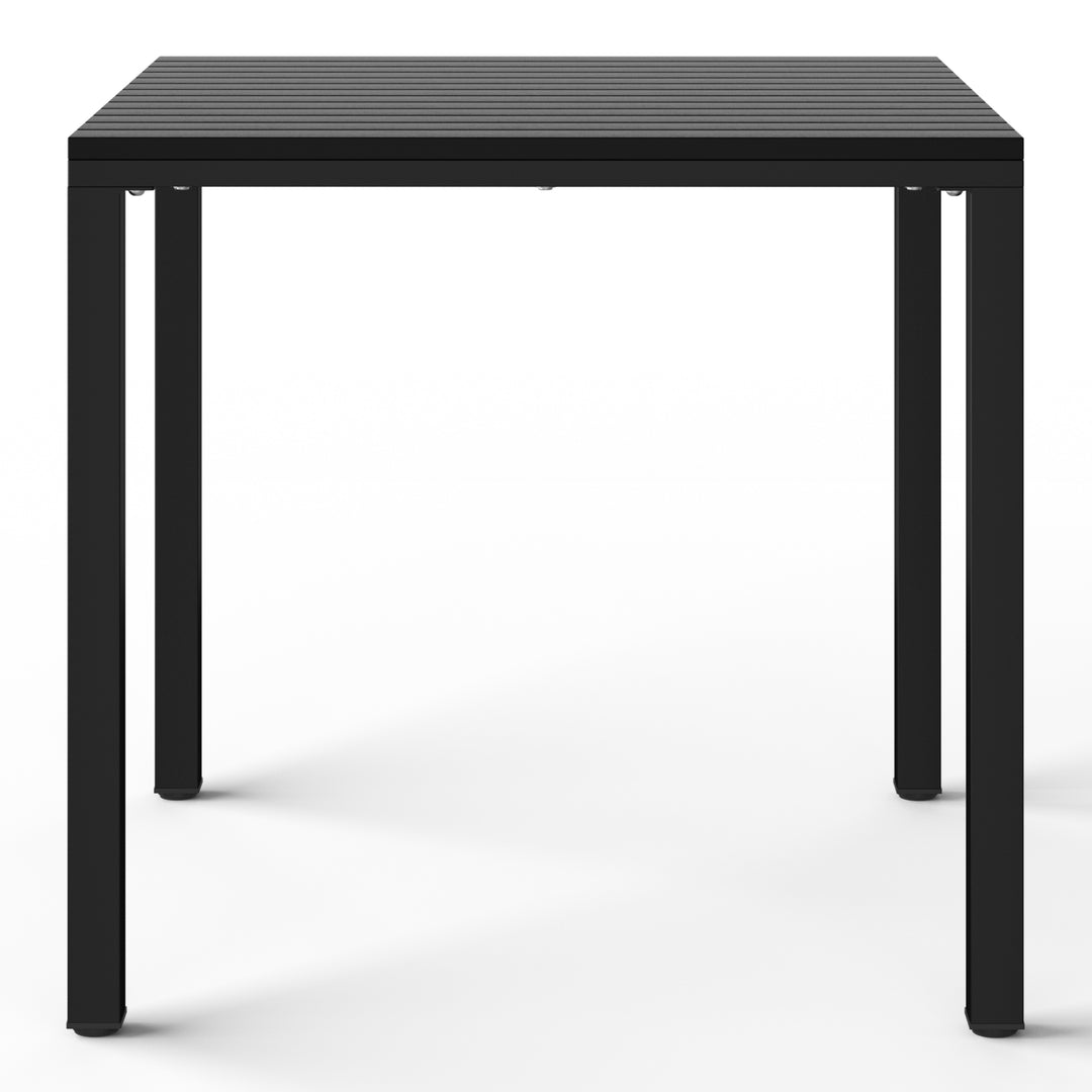 Playa 31.5" Iron Metal Frame Outdoor Square Patio Dining Table