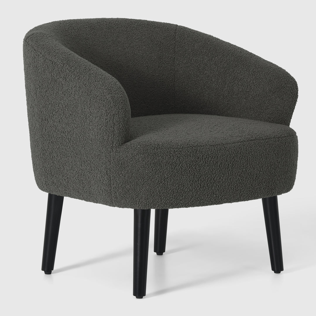 Alexandria 29" Wide Mid Century Modern Club Barrel Accent Armchair